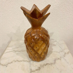 Vintage Wooden Appetizer Pineapple EUC